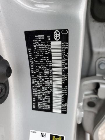 5YFS4MCE4MP071984 - 2021 TOYOTA COROLLA SE فضي صورة 12