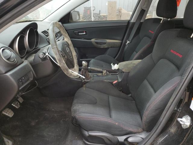 JM1BK34L881163218 - 2008 MAZDA SPEED 3 BLACK photo 7