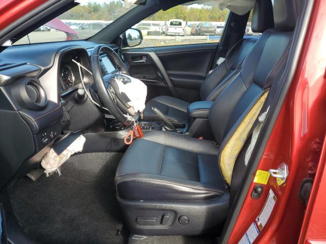 JTMJFREV6HJ166217 - 2017 TOYOTA RAV4 SE RED photo 7