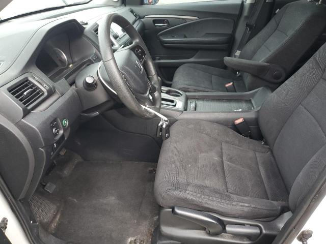 5FNYF5H15KB037187 - 2019 HONDA PILOT LX WHITE photo 7