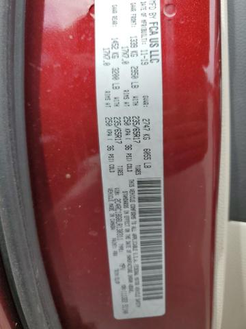 2C4RC1BG6LR130311 - 2020 CHRYSLER PACIFICA TOURING L 栗色 照片 13