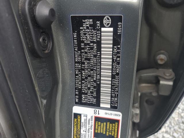 4T1BK1EB3EU127744 - 2014 TOYOTA AVALON BASE 灰色 照片 12