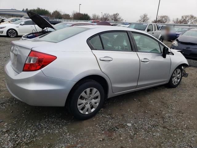 19XFB2F57CE314002 - 2012 HONDA CIVIC LX SILVER photo 3