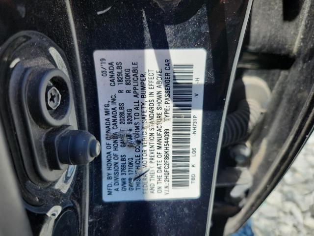 2HGFC2F86KH544089 - 2019 HONDA CIVIC SPORT Qara foto 24