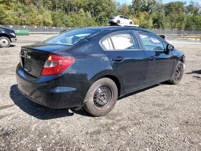 19XFB2F56CE338999 - 2012 HONDA CIVIC LX BLACK photo 3