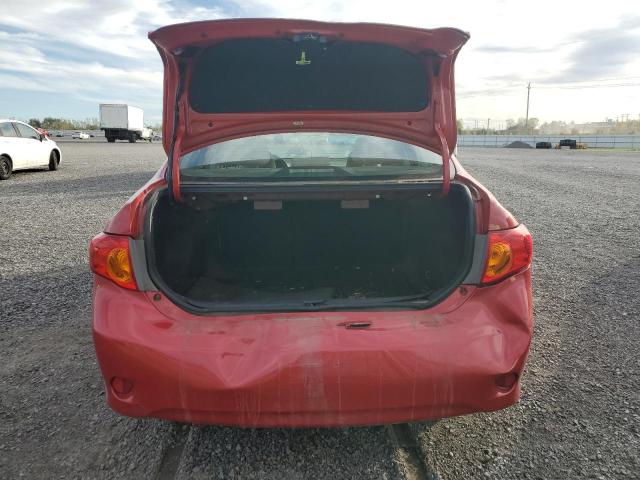 2T1BU40E69C055281 - 2009 TOYOTA COROLLA BASE Կարմիր լուսանկար 6