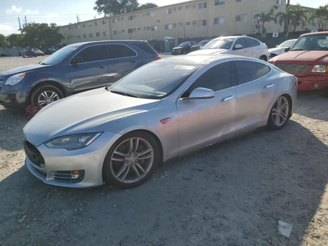 5YJSA1CG6DFP13934 - 2013 TESLA MODEL S SILVER photo 1