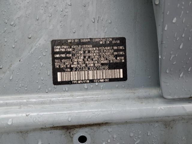 JF2GTAACXKH216898 - 2019 SUBARU CROSSTREK 蓝色 照片 13