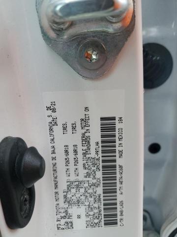 3TMHZ5BN6MM120046 - 2021 TOYOTA TACOMA DOUBLE CAB WHITE photo 12