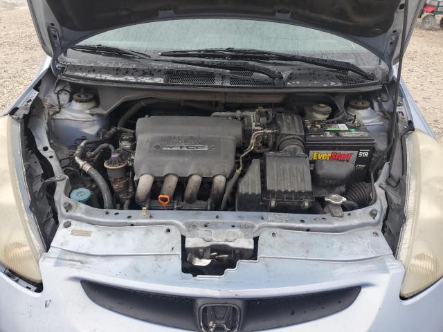 JHMGD38638S016107 - 2008 HONDA FIT SPORT BLUE photo 11