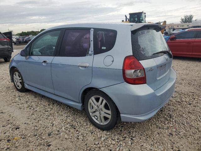 JHMGD38638S016107 - 2008 HONDA FIT SPORT BLUE photo 2