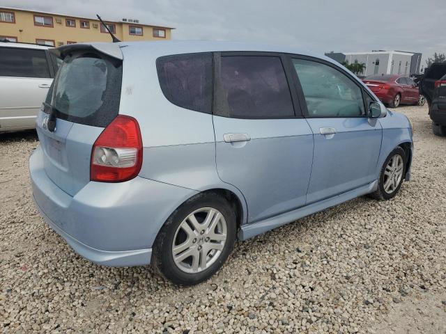JHMGD38638S016107 - 2008 HONDA FIT SPORT BLUE photo 3