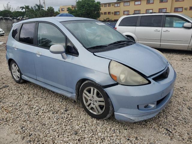 JHMGD38638S016107 - 2008 HONDA FIT SPORT BLUE photo 4
