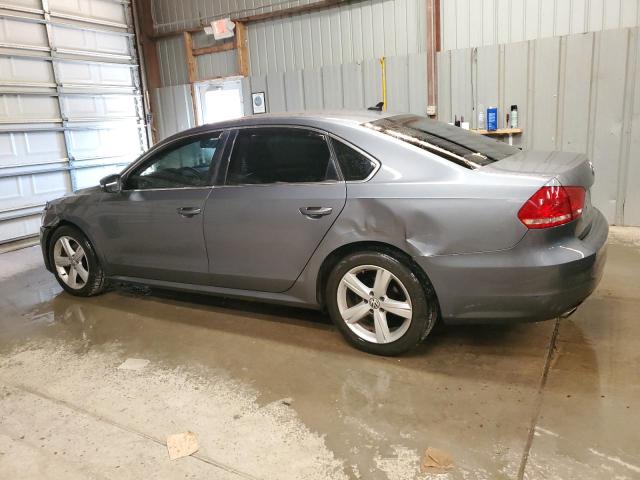 1VWBP7A33DC145864 - 2013 VOLKSWAGEN PASSAT SE GRAY photo 2