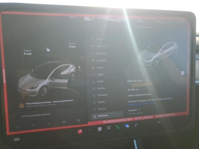 5YJ3E1EA4JF007901 - 2018 TESLA MODEL 3 فضي صورة 9