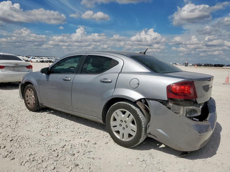 1C3CDZABXEN188742 - 2014 DODGE AVENGER SE SILVER photo 2