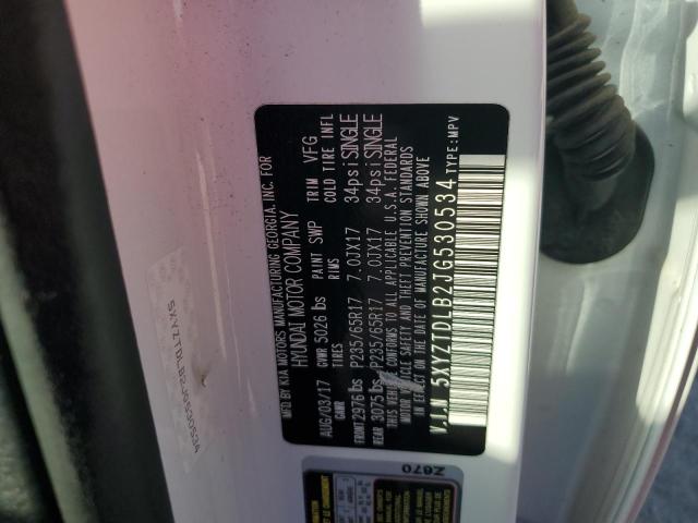 5XYZTDLB2JG530534 - 2018 HYUNDAI SANTA FE S 白色 照片 12