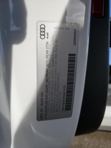 WAUY4GF57KN001975 - 2019 AUDI S5 PREMIUM PLUS თეთრი ფოტო 12