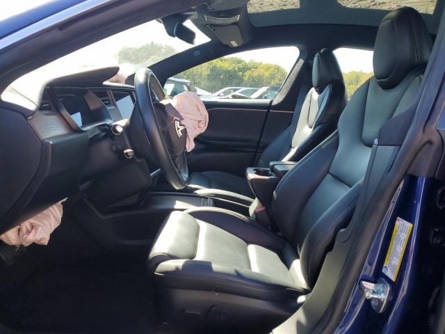 5YJSA1E20LF369923 - 2020 TESLA MODEL S BLUE photo 7
