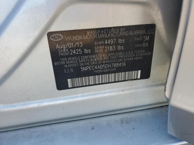 5NPEC4AB5DH788416 - 2013 HYUNDAI SONATA SE Күміс фото 12