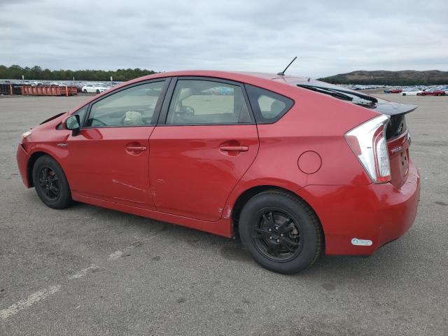 JTDKN3DUXC5500635 - 2012 TOYOTA PRIUS RED photo 2