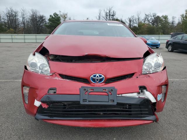 JTDKN3DUXC5500635 - 2012 TOYOTA PRIUS RED photo 5