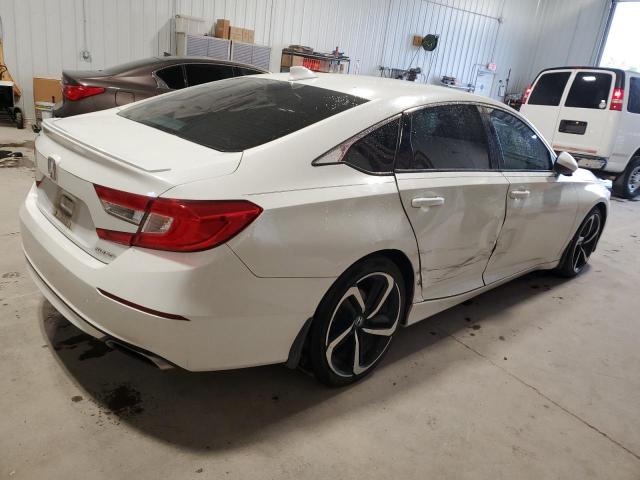 1HGCV1F3XJA095332 - 2018 HONDA ACCORD SPORT WHITE photo 3