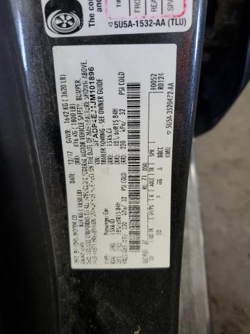 3FADP4EJ1JM101896 - 2018 FORD FIESTA SE GRAY photo 13