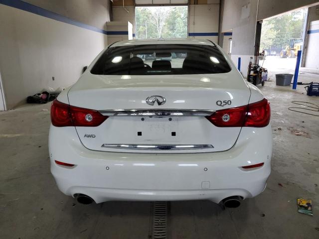 JN1BV7AR7EM695080 - 2014 INFINITI Q50 BASE WHITE photo 6