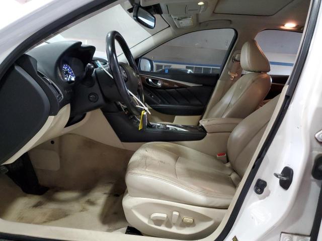 JN1BV7AR7EM695080 - 2014 INFINITI Q50 BASE WHITE photo 7