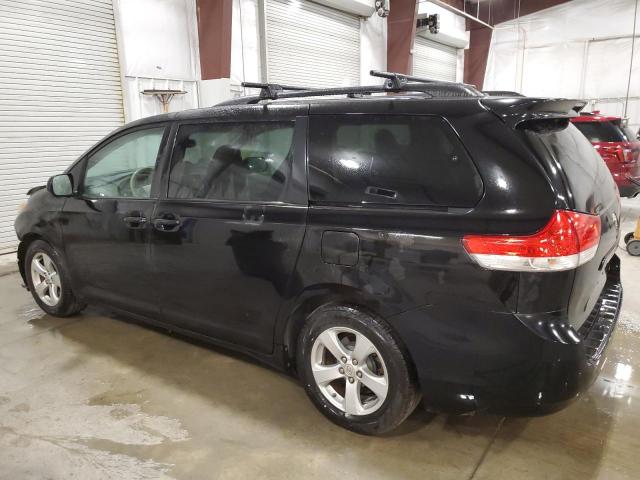 5TDKK3DC1CS265097 - 2012 TOYOTA SIENNA LE შავი ფოტო 2