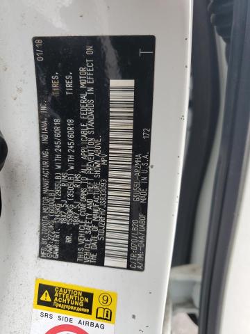 5TDJZRFH7JS833093 - 2018 TOYOTA HIGHLANDER SE 白色 照片 13