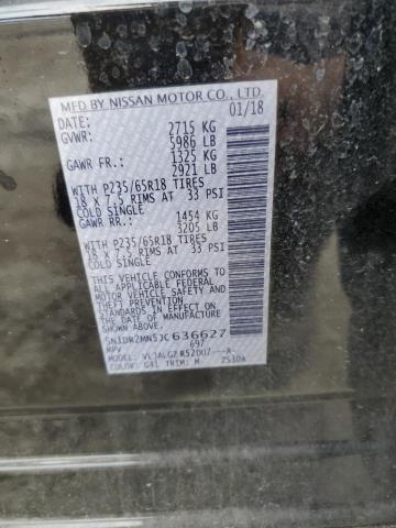 5N1DR2MN5JC636627 - 2018 NISSAN PATHFINDER S Чорний фото 13