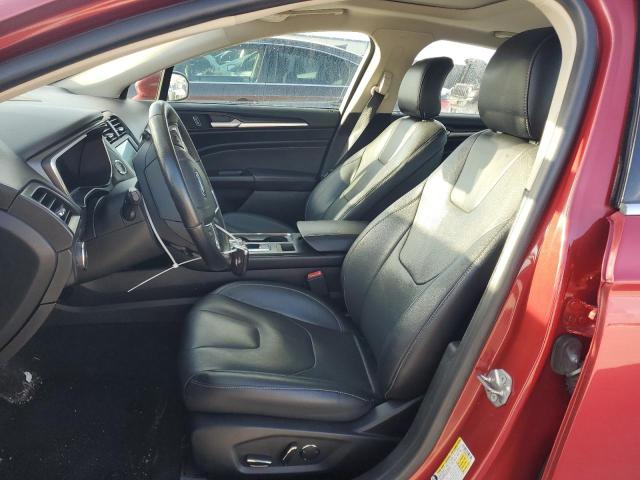 3FA6P0D92KR187104 - 2019 FORD FUSION TITANIUM Rojo foto 7