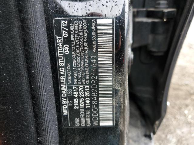 WDDGF8AB2DR244641 - 2013 MERCEDES-BENZ C 300 4MATIC BLACK photo 12