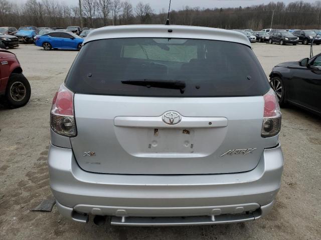 2T1KR32E16C618564 - 2006 TOYOTA COROLLA MA XR SILVER photo 6