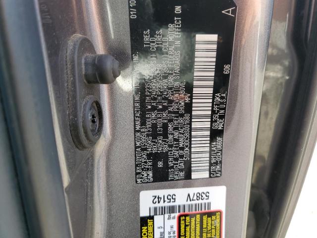 5TDDK3DC5BS001680 - 2011 TOYOTA SIENNA XLE 灰色 照片 13