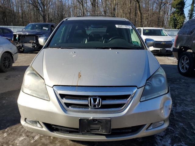 5FNRL38835B054265 - 2005 HONDA ODYSSEY TOURING SILVER photo 5