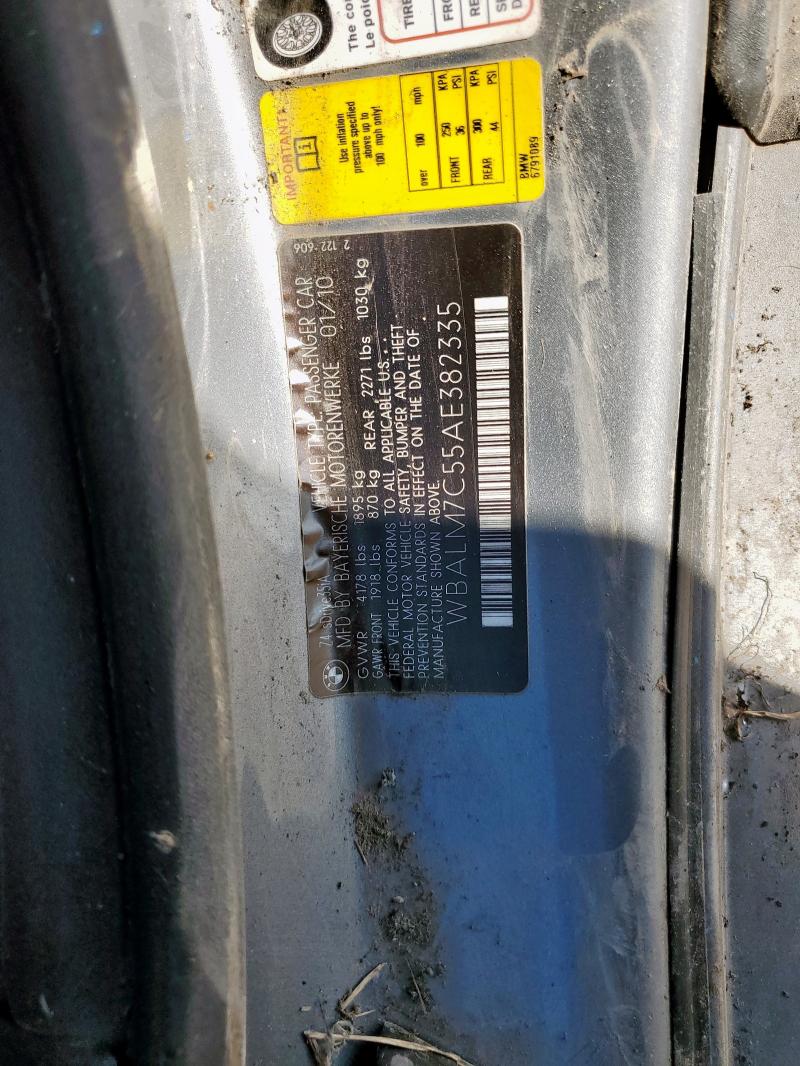 WBALM7C55AE382335 - 2010 BMW Z4 SDRIVE35I SILVER photo 12