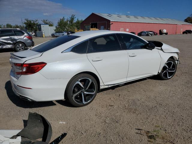1HGCV1F33MA801416 - 2021 HONDA ACCORD SPORT WHITE photo 3