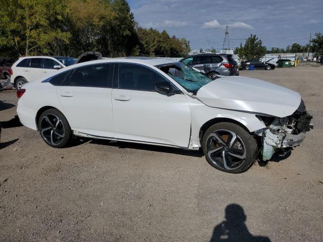 1HGCV1F33MA801416 - 2021 HONDA ACCORD SPORT WHITE photo 4