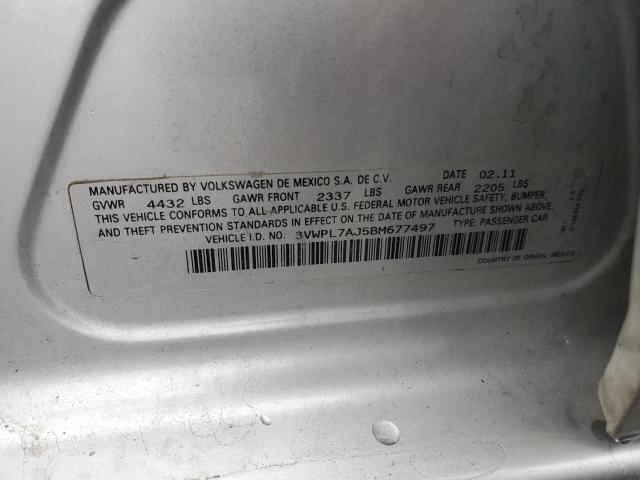 3VWPL7AJ5BM677497 - 2011 VOLKSWAGEN JETTA TDI Gümüş foto 13