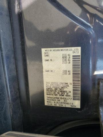 1N4AA5AP6BC849177 - 2011 NISSAN MAXIMA S CHARCOAL photo 12