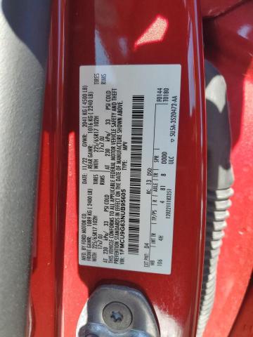 1FMCU9G63NUB95605 - 2022 FORD ESCAPE SE 红色 照片 13