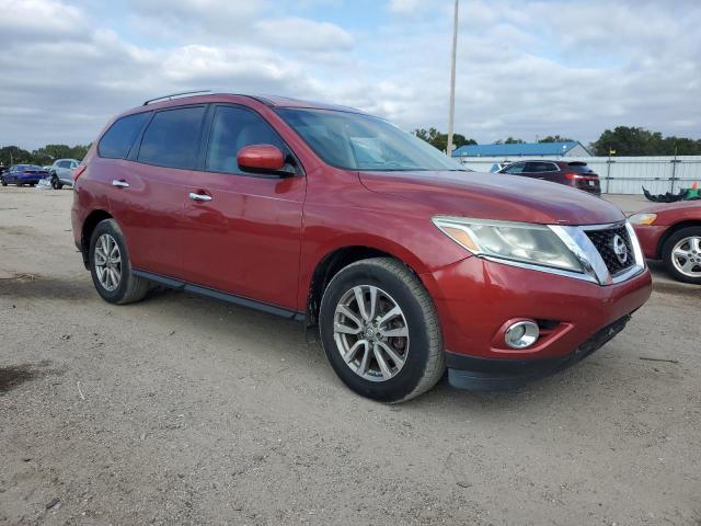 5N1AR2MN6FC691095 - 2015 NISSAN PATHFINDER S RED photo 4