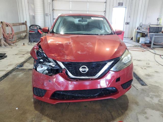 3N1AB7AP2HL645091 - 2017 NISSAN SENTRA S BURGUNDY photo 5