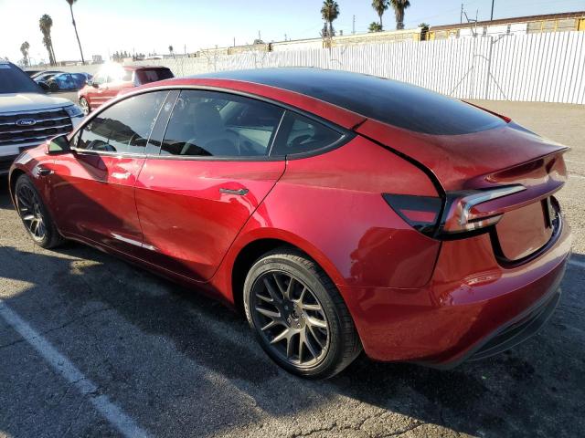5YJ3E1EA4SF924032 - 2025 TESLA MODEL 3 RED photo 2