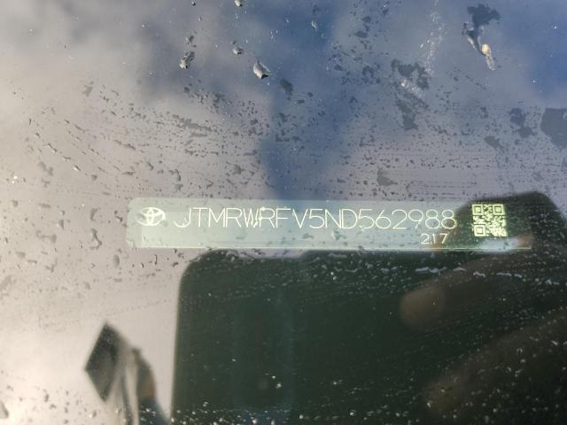 JTMRWRFV5ND562988 - 2022 TOYOTA RAV4 XLE BLUE photo 13