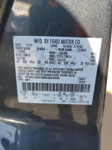 1FMCU93188KB93505 - 2008 FORD ESCAPE XLT Boz foto 13