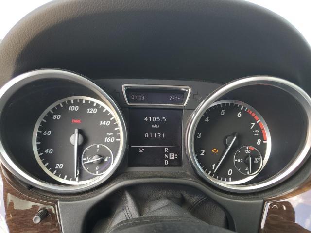 4JGDA5HB8CA012781 - 2012 MERCEDES-BENZ ML 350 4MATIC SILVER photo 9